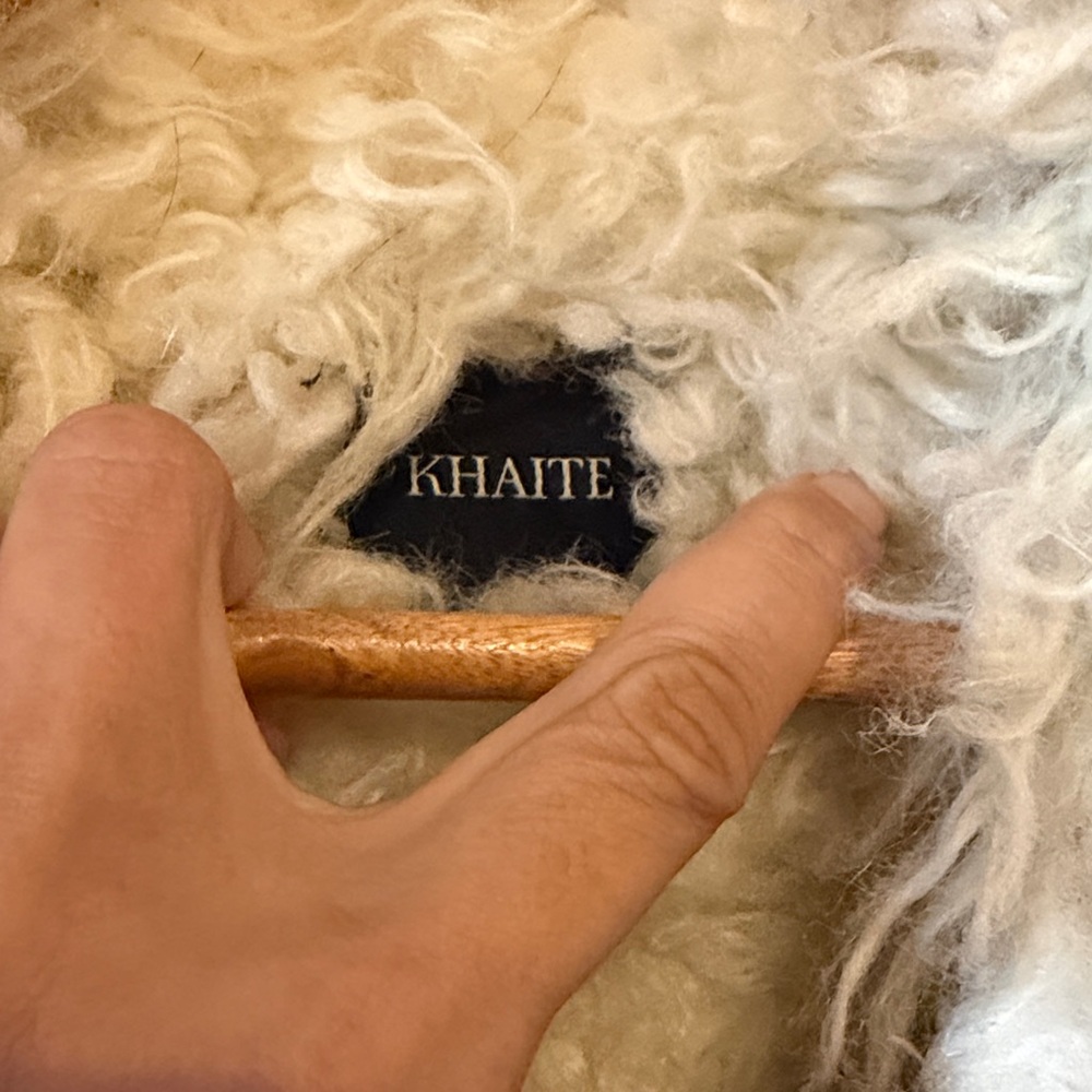 FREE shipping til next week! Khaite Denim Jacket with Sherpa Lining - Picture 4 of 6